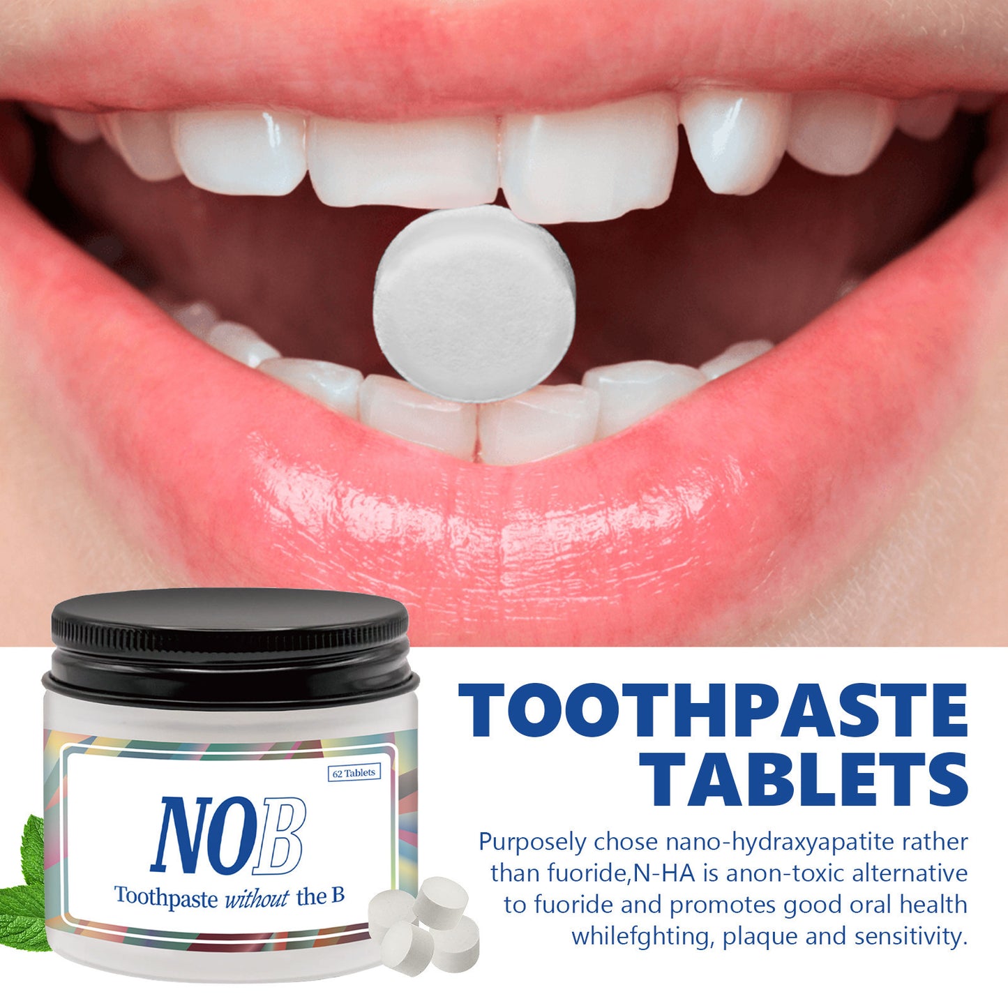 No B(S) Toothpaste Tablets
